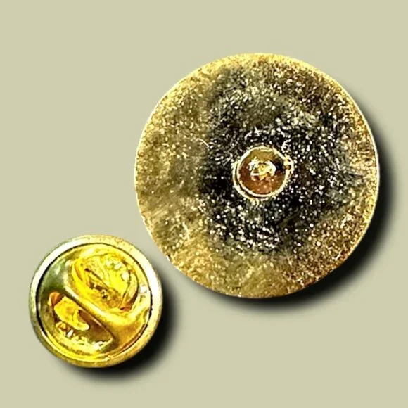 National Park Service Volunteer Enamel Pin Round 1" Green & Blue With Gold Accen - Picture 3 of 5